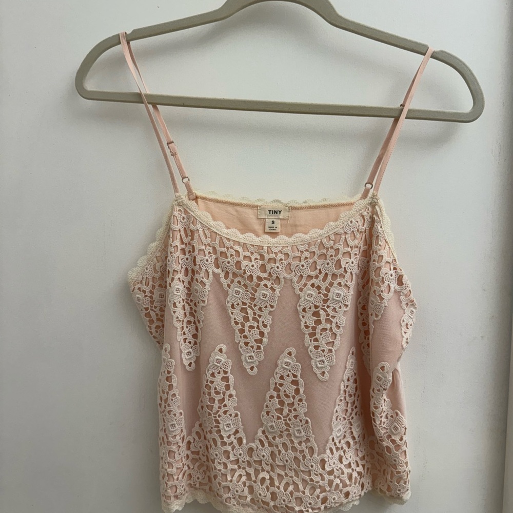 Pink crop tank from Anthropologie
